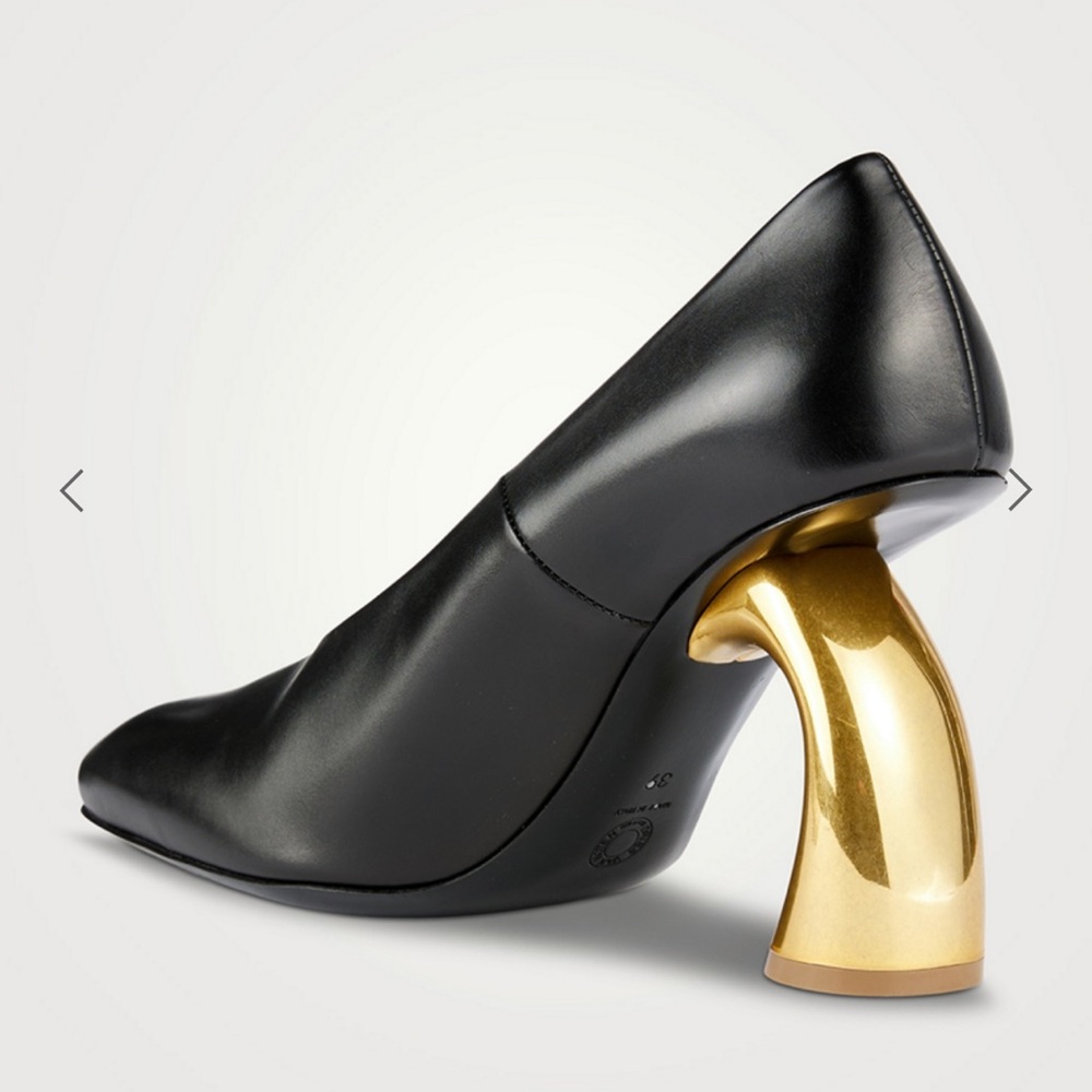 DRIES VAN NOTEN
Curved-Heel Leather Pumps, 36.5 NEW - Picture 3 of 16
